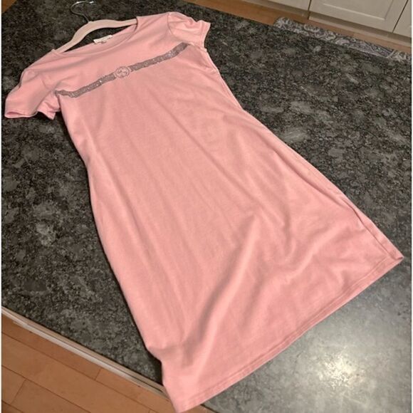 HOST PICK!🥳 Authentic Gucci  Pink Rhinestone Bling GG Logo Girls Dress Size 8 - Picture 11 of 15
